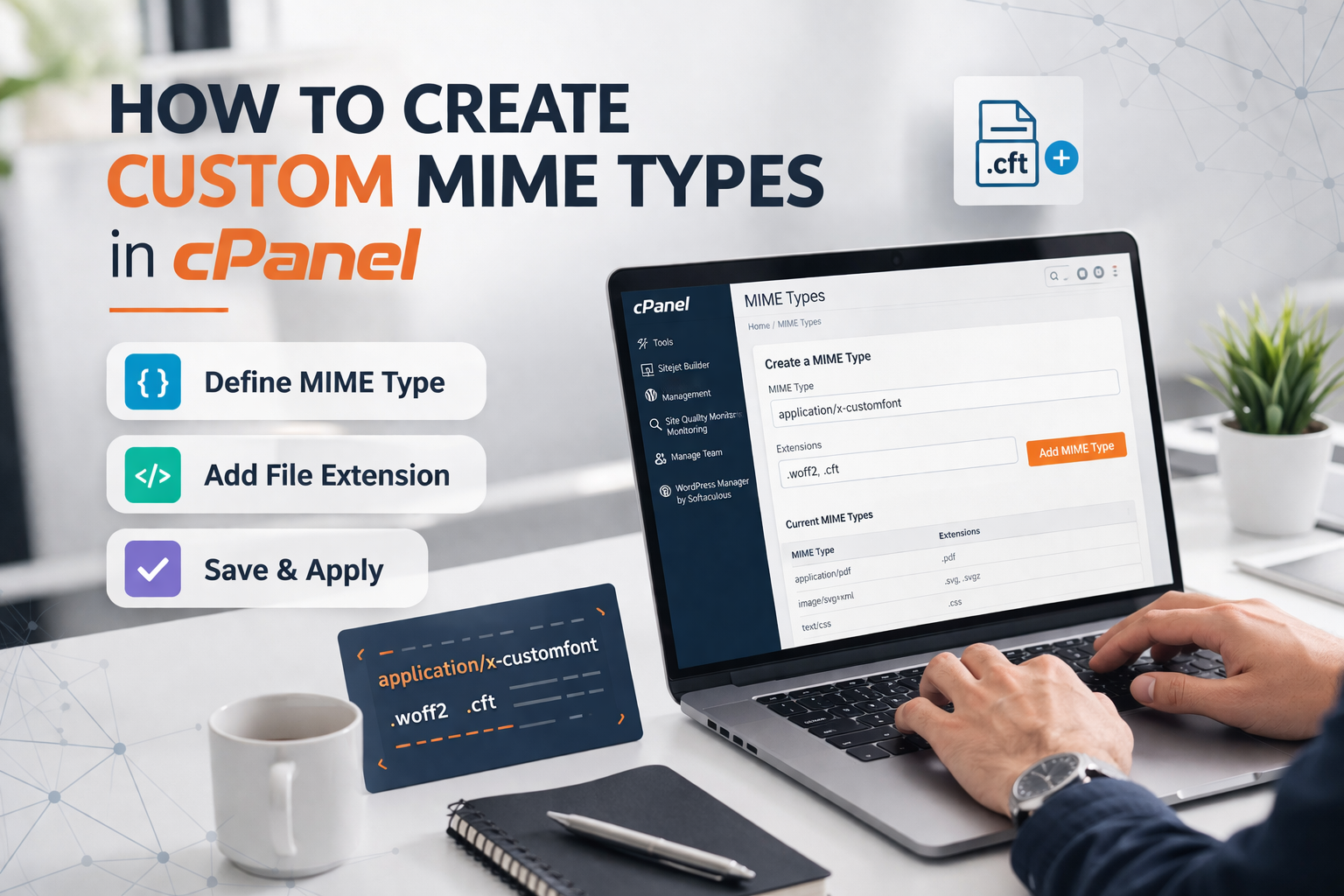 How to Create Custom MIME Types in cPanel