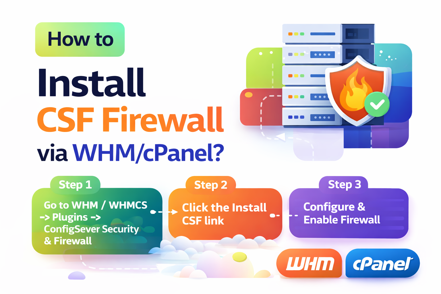 How to Install CSF Firewall via WHM/cPanel?