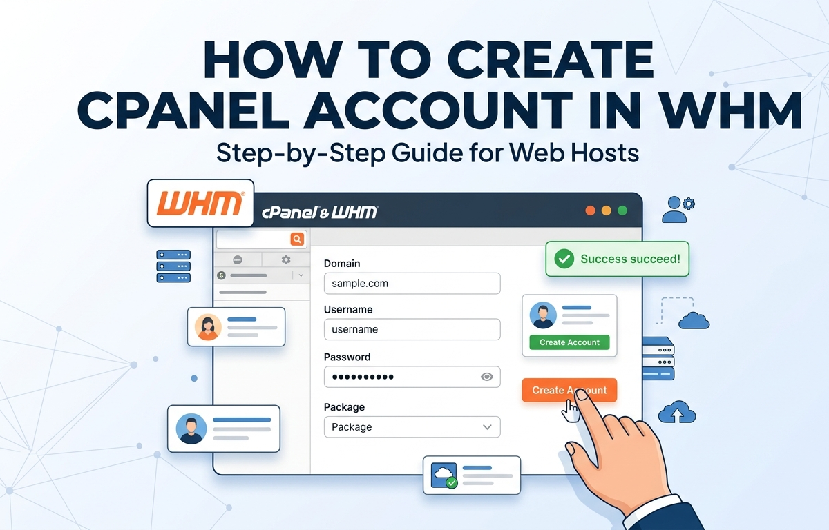 How to Create cPanel Account in WHM