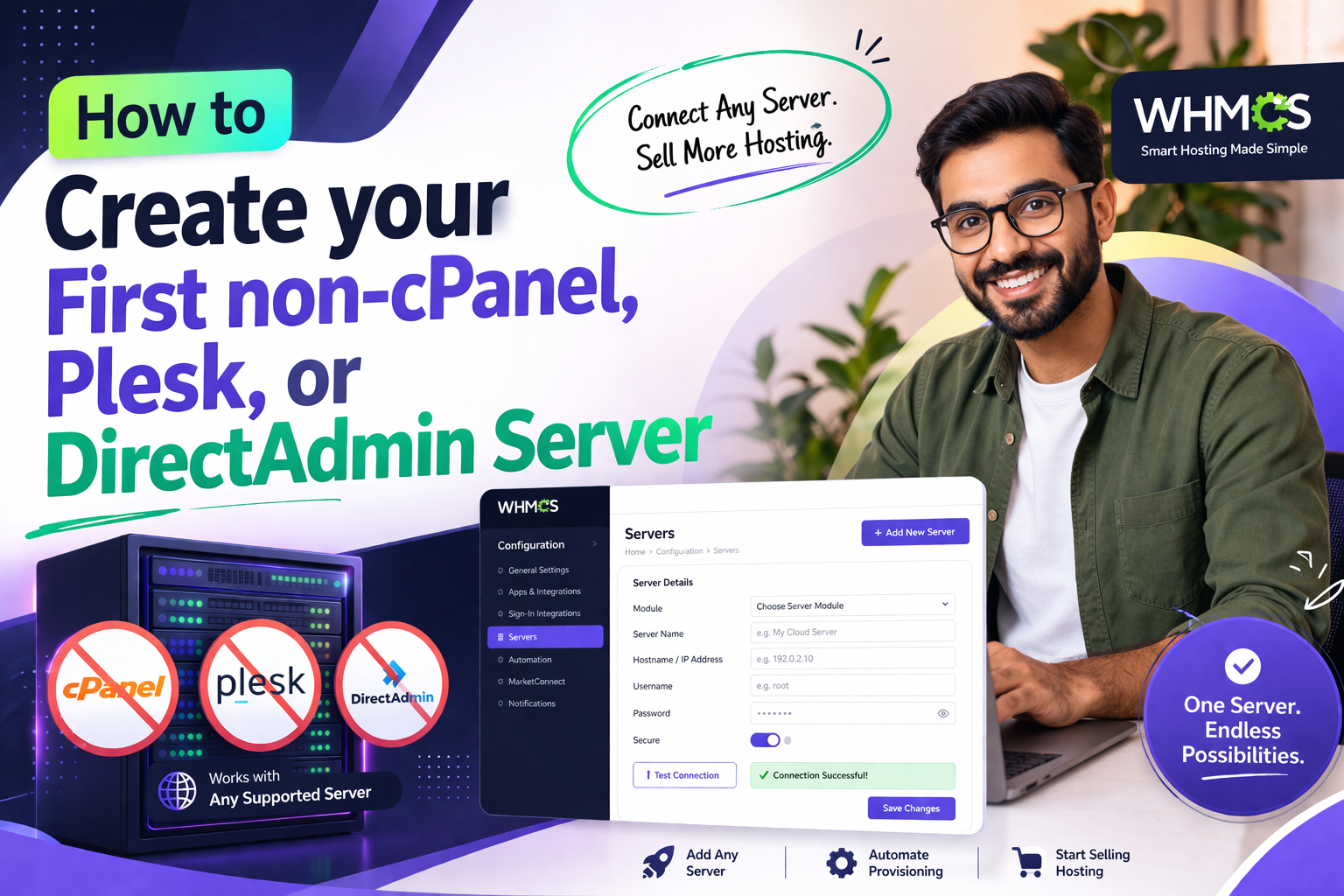 How to Create your First non-cPanel, Plesk, or DirectAdmin Server