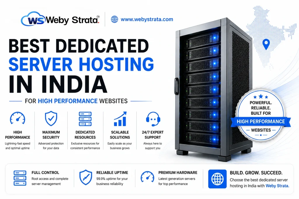 Best Dedicated Server Hosting in India for High Performance Websites