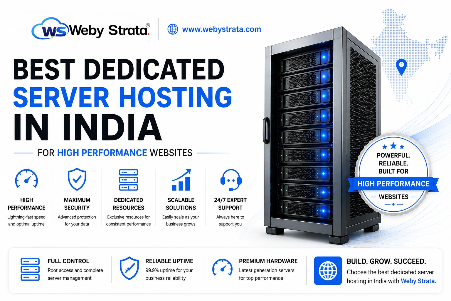 Best Dedicated Server Hosting in India for High Performance Websites