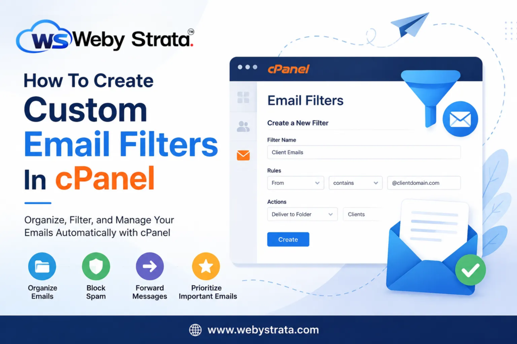 How To Create Custom Email Filters In cPanel