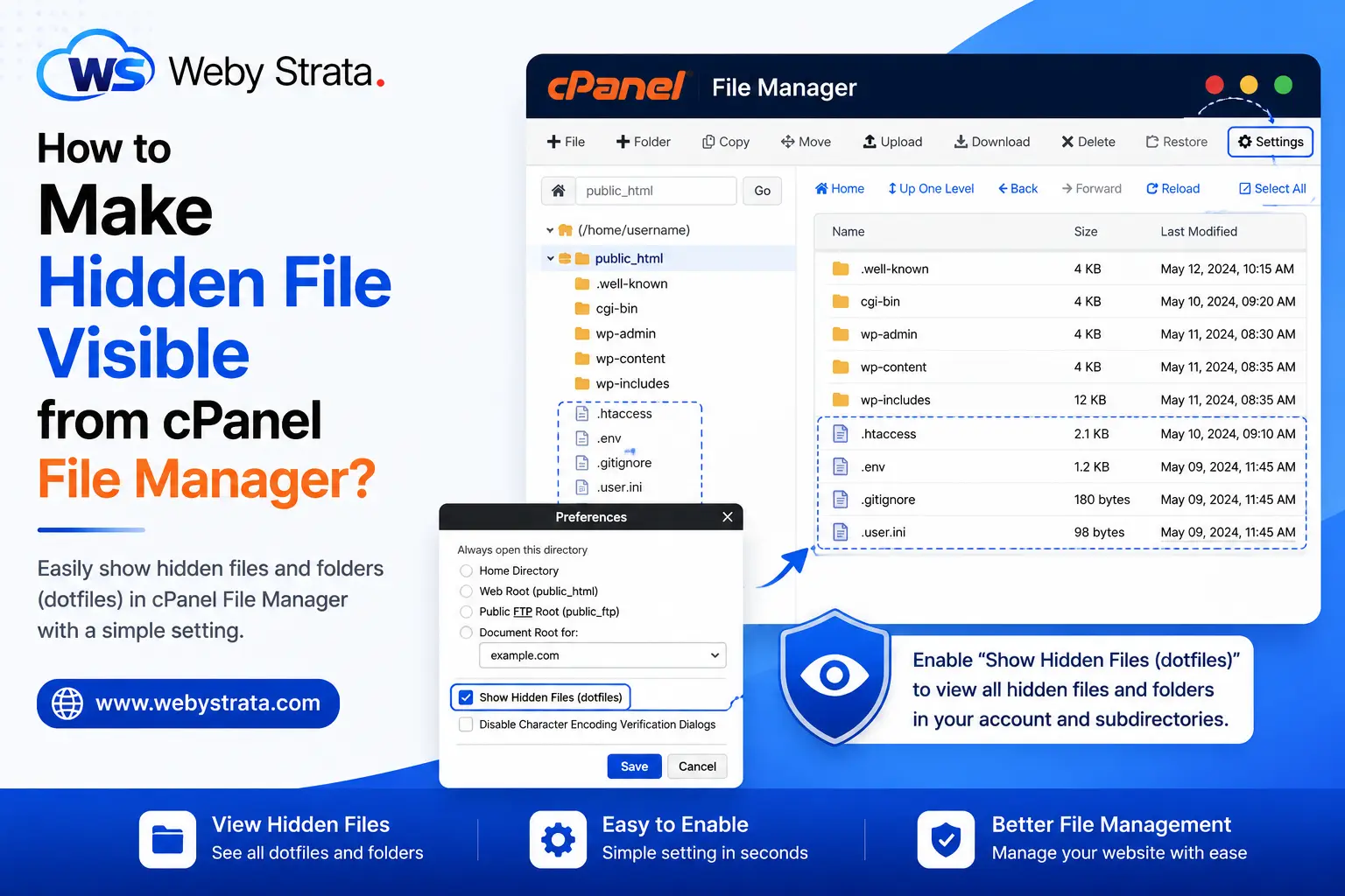 how-to-make-hidden-file-visible-from-cpanel-filemanager
