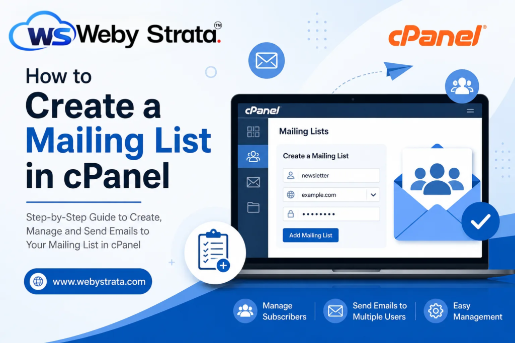 How to Create a Mailing List in cPanel