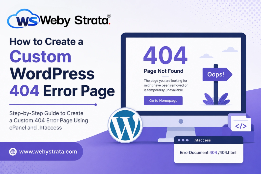 How to Create a Custom WordPress 404 Error Page