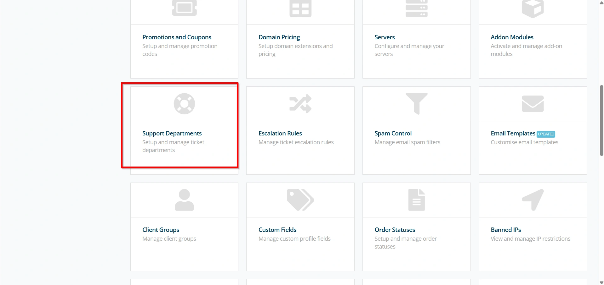 how-to-set-Up-a-support-department-in-whmcs