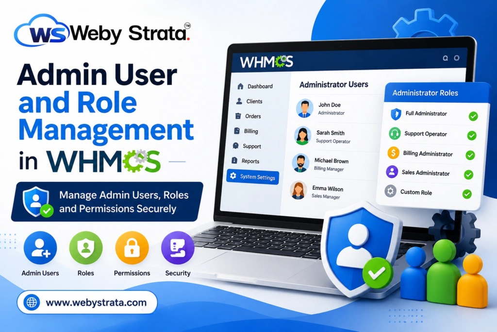 How to Configure Admin User and Role Management in WHMCS