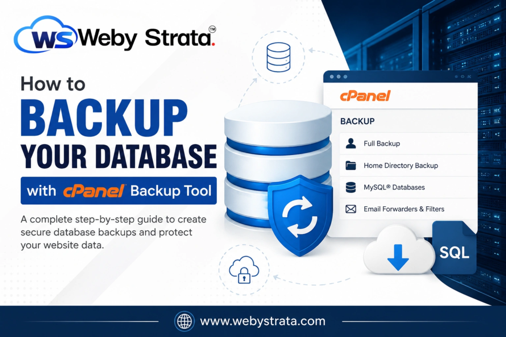 How to Backup Your Database with cPanel Backup Tool