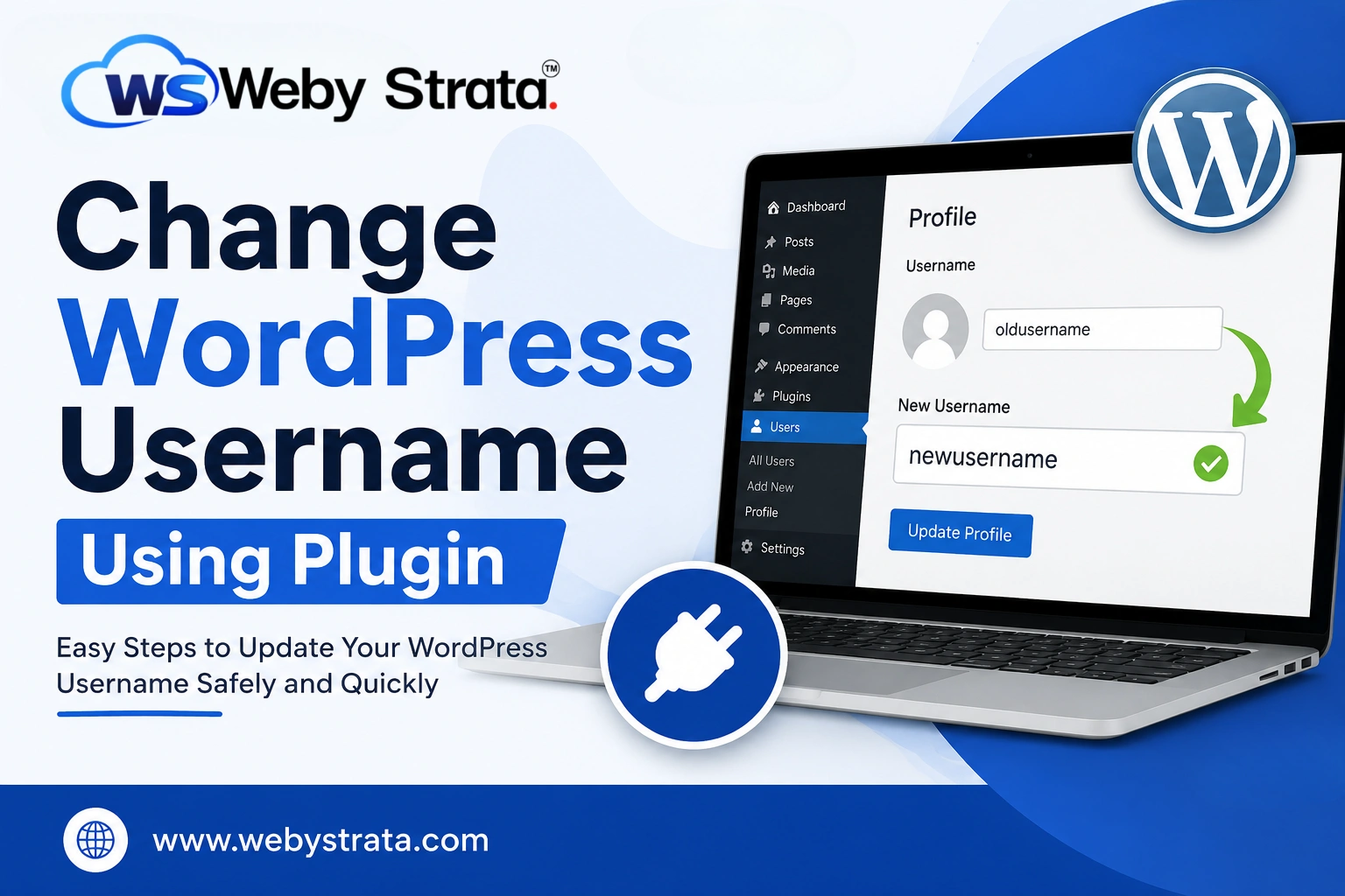 Easy Steps to Change  WordPress Username Using Plugin