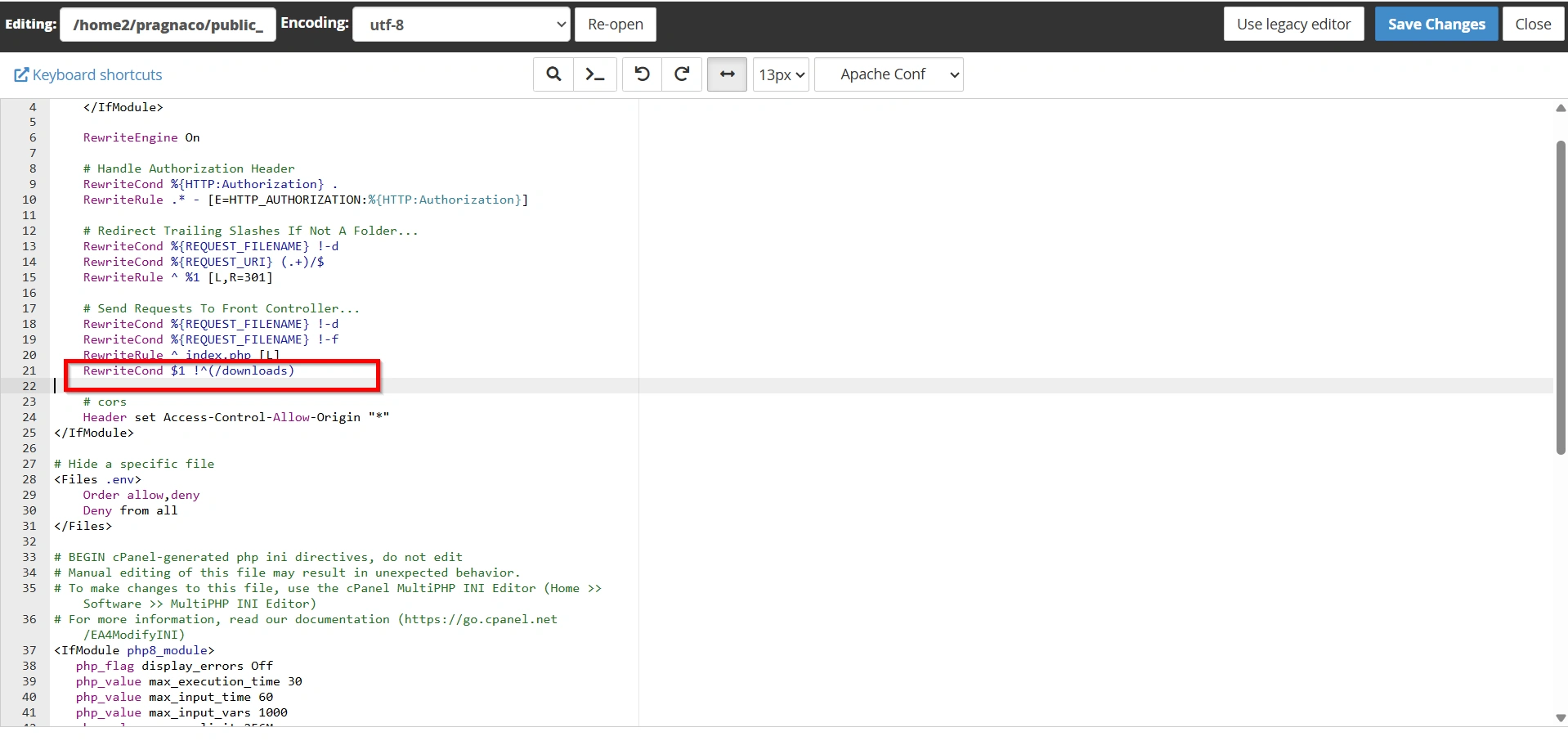 how-to-set-wordpress-to-ignore-file-Path-using-.htaccess