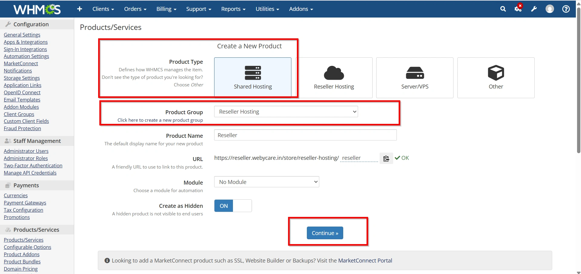 how-to-set-up-a-reseller-hosting-product-in-whmcs