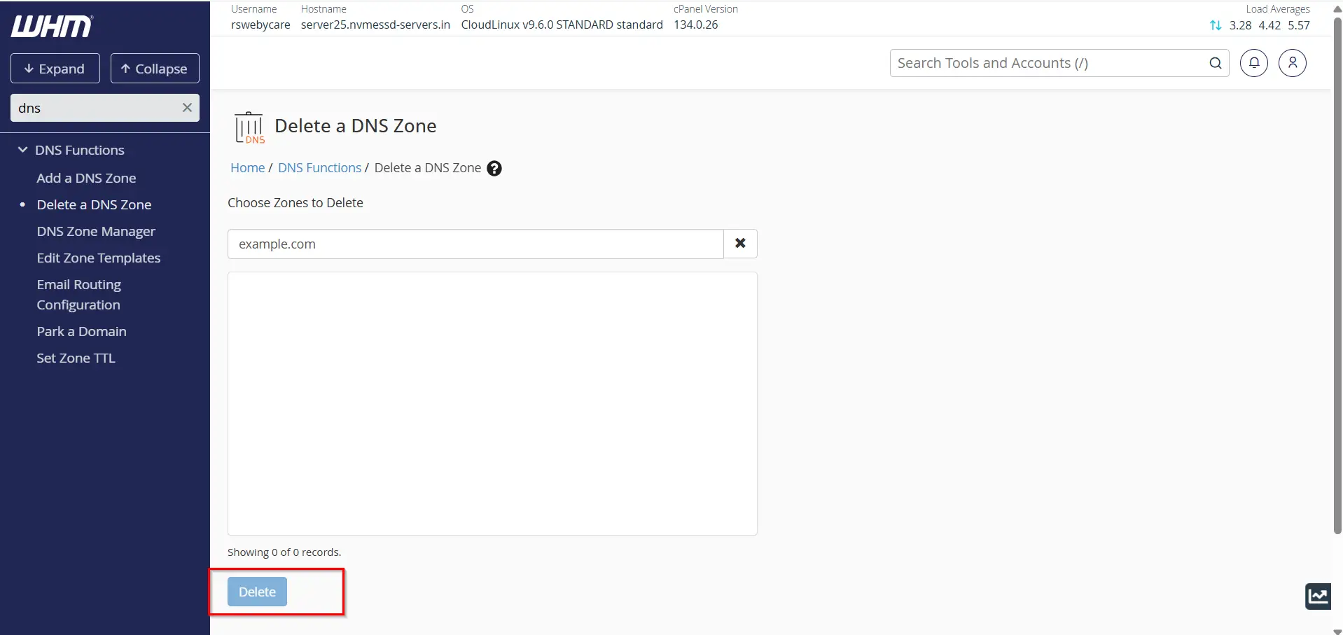 how-to-add-and-delete-dns-zones-in-whm