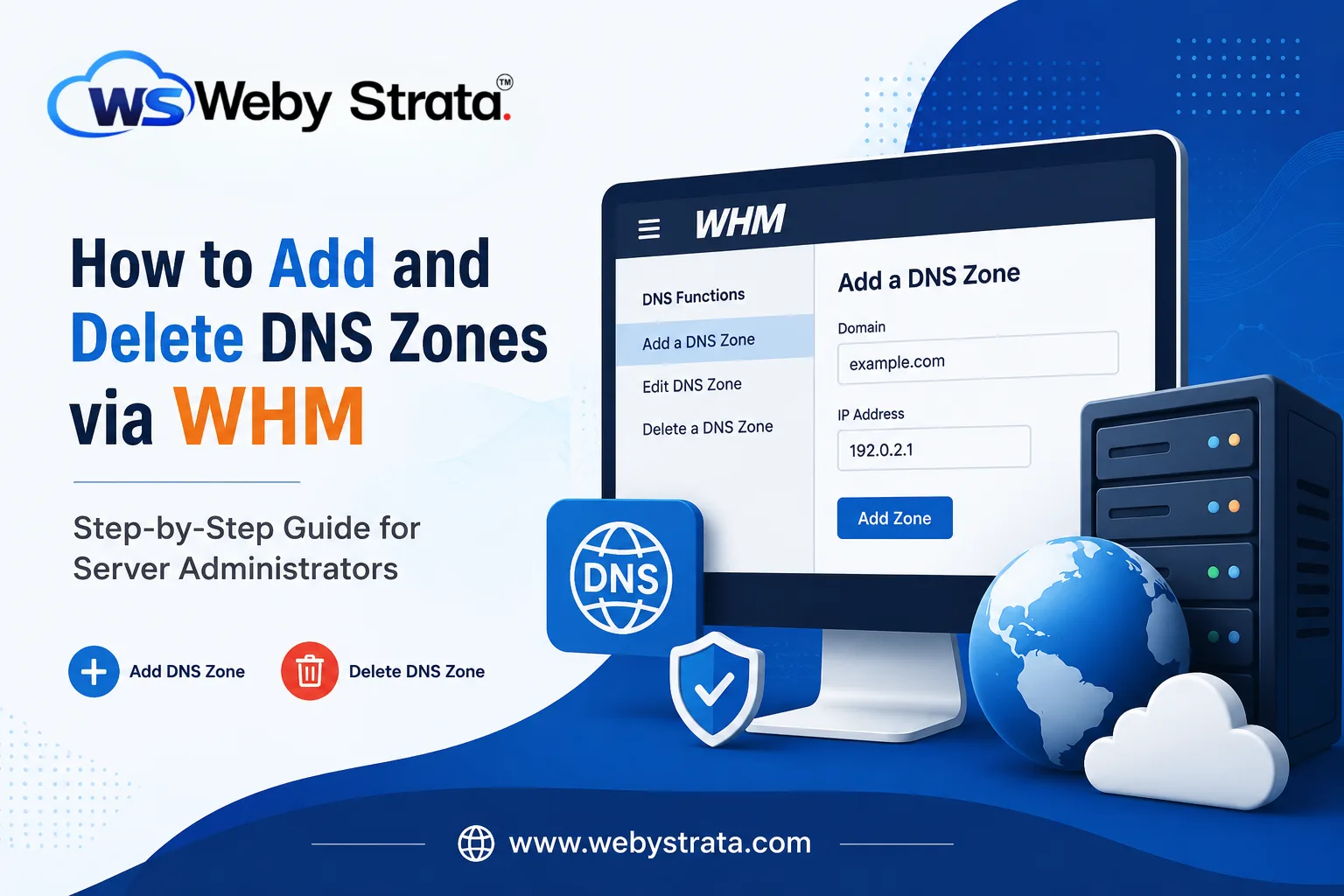 How to Add and Delete DNS Zones in WHM