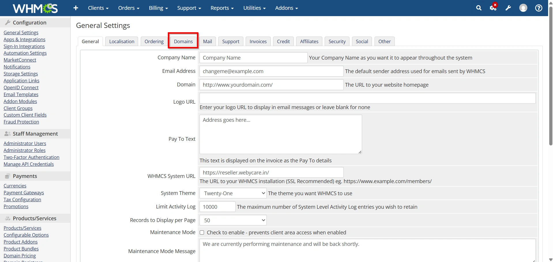 how-to-configure-whmcs-general-settings