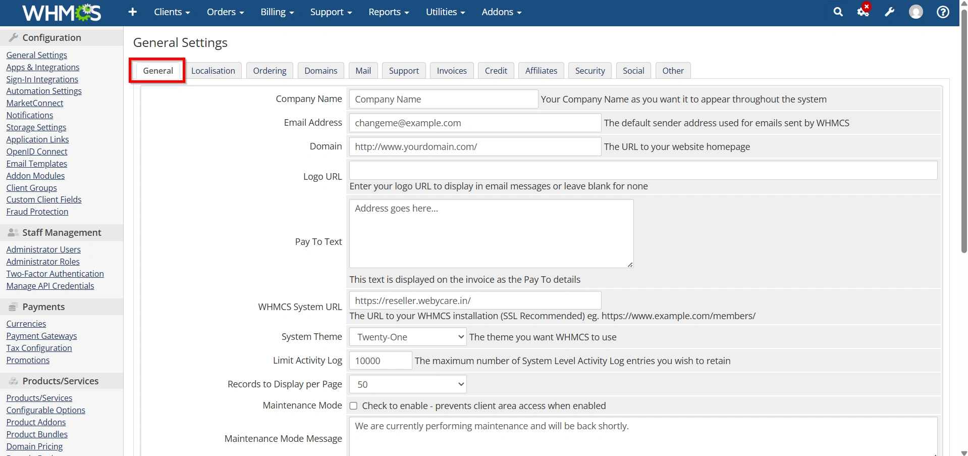 how-to-enable-maintenance-mode-in-whmcs