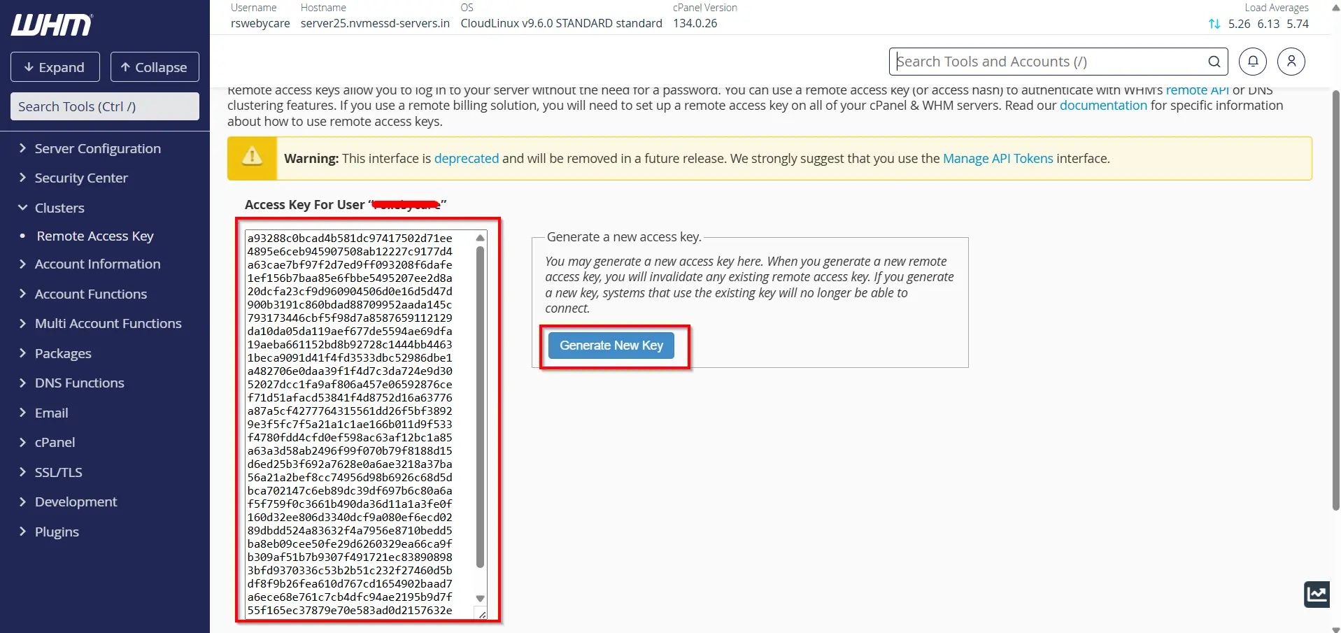 how-to-generate-and-manage-a-cluster-remote-access-key-in-whm