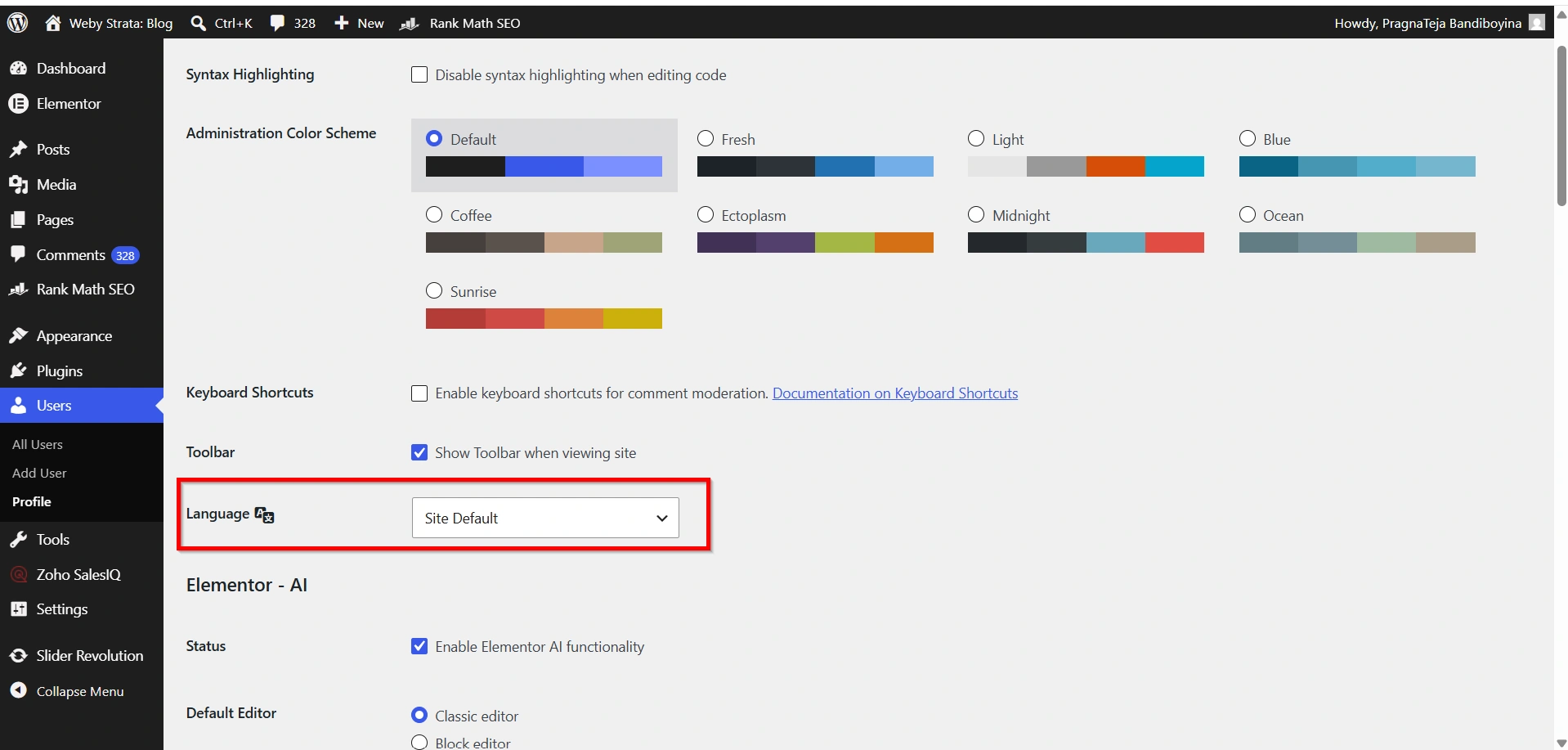how-to-change-the-language-for-wordpress