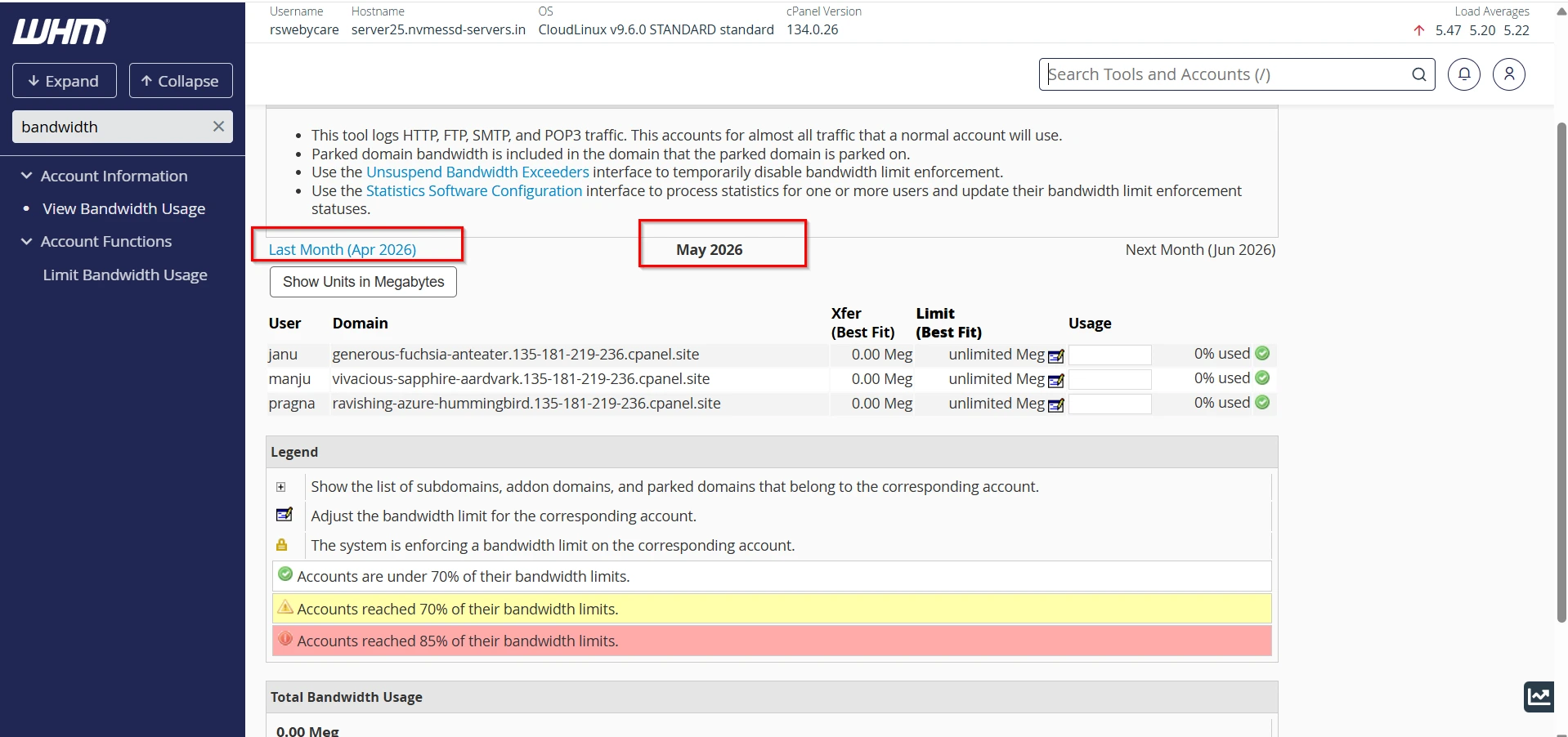 how-to-check-bandwidth-usage-in-whm