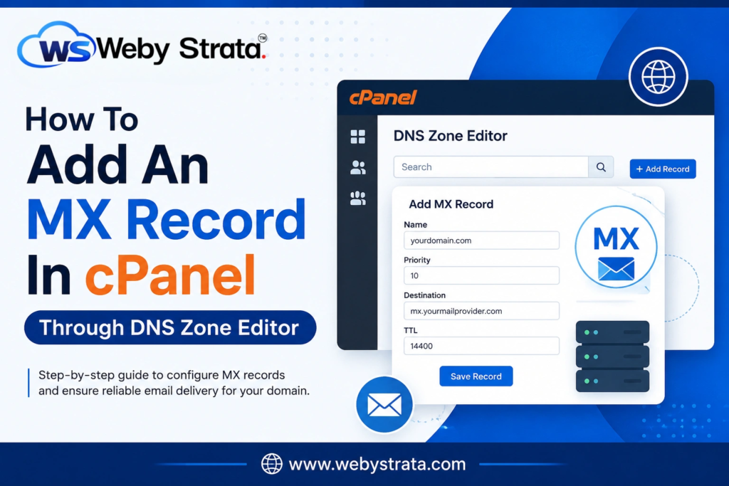 How to Add an MX Record in cPanel Through DNS Zone Editor