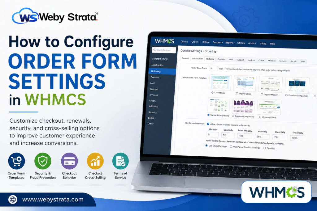 How to Configure Order Form Settings in WHMCS
