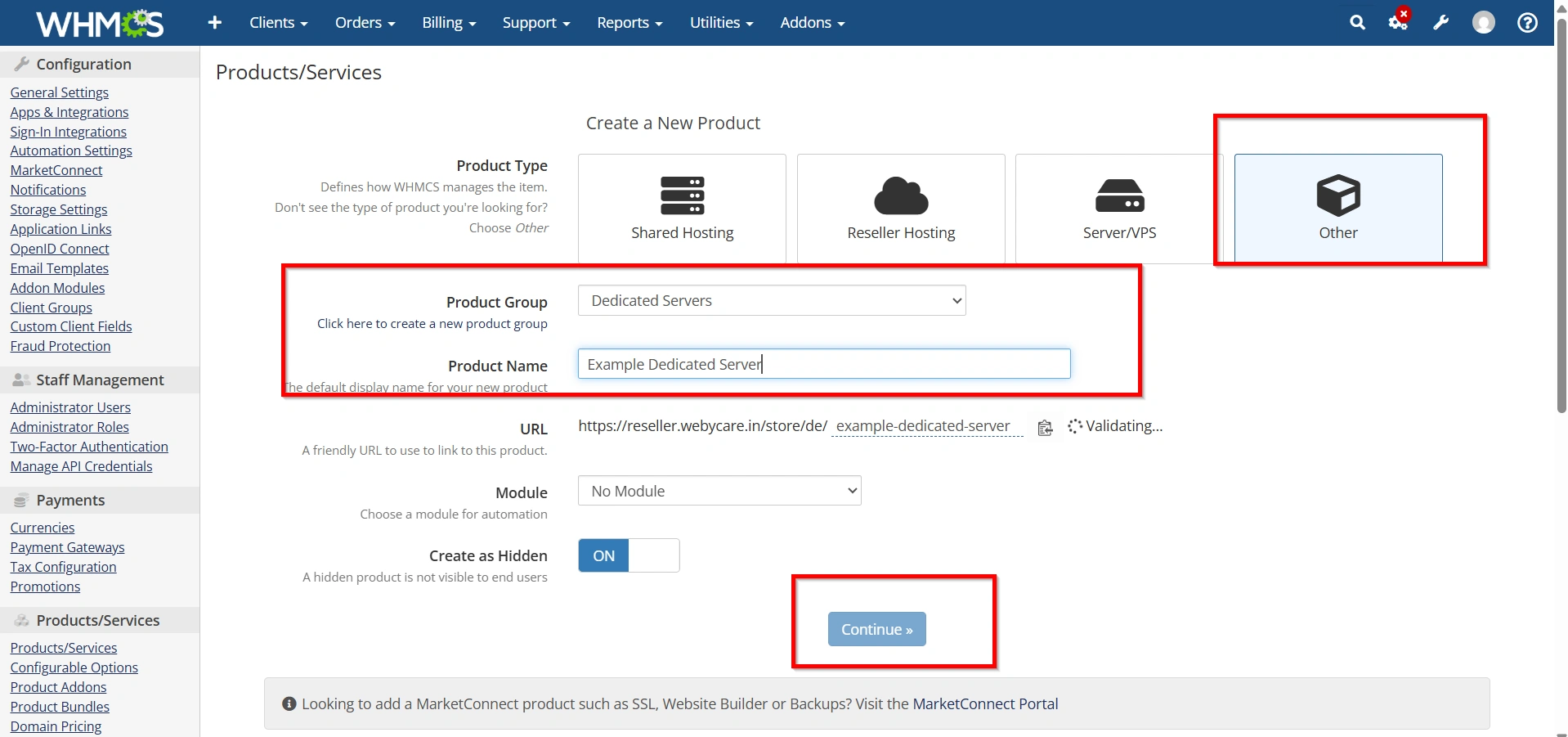 how-to-set-up-a-dedicated-server-product-in-whmcs