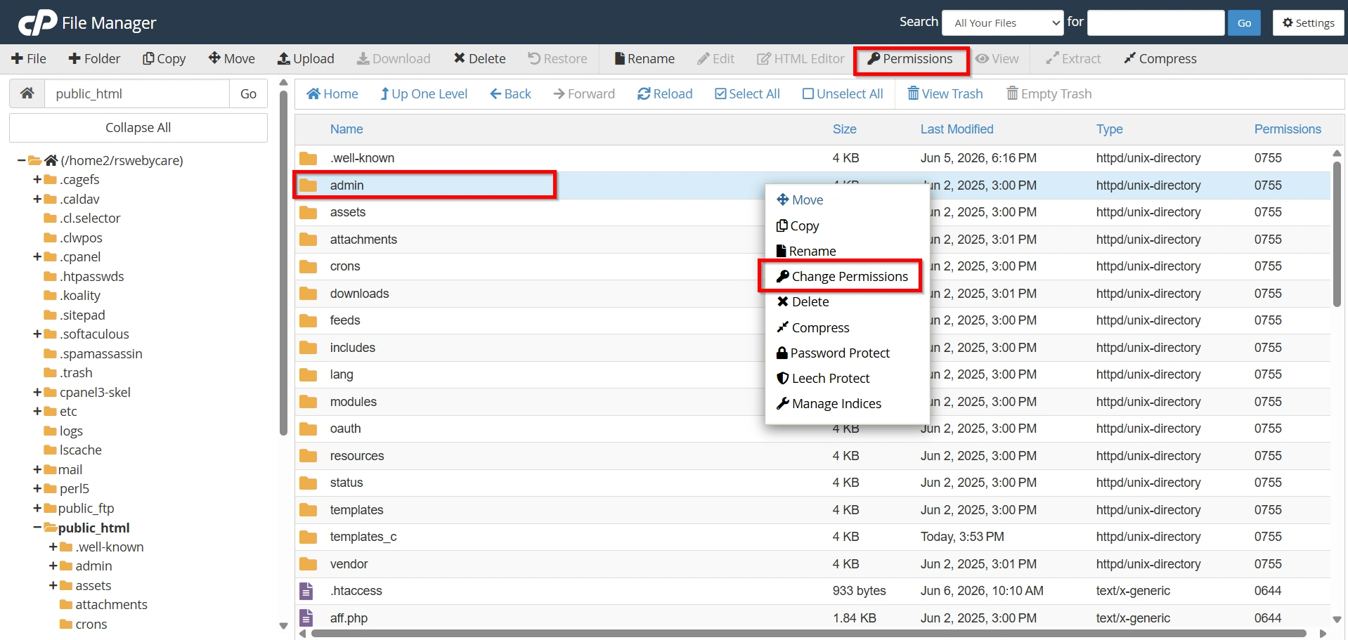 file-and-folder-permission-setup-in-whmcs