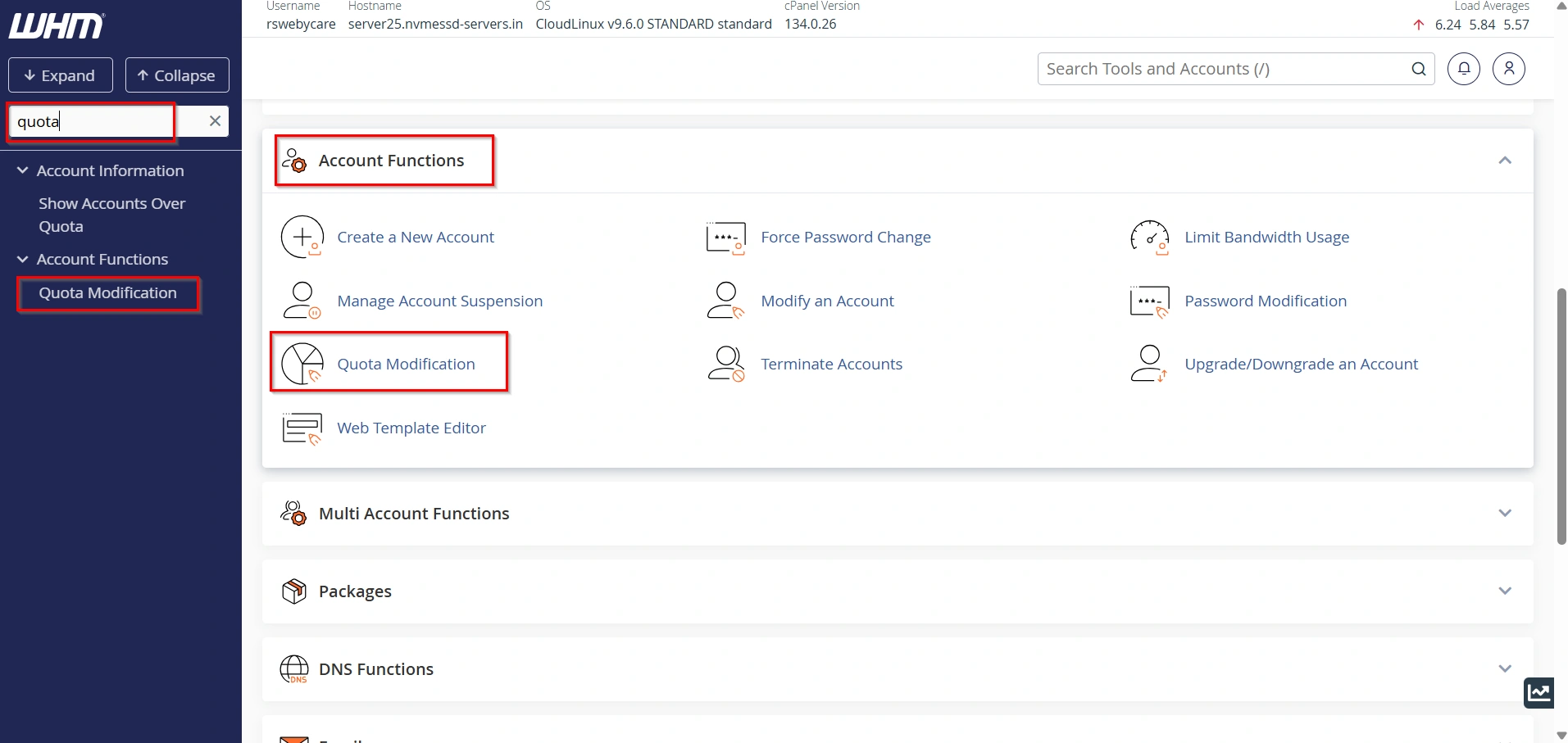 how-to-modify-hosting-account-quota-in-whm