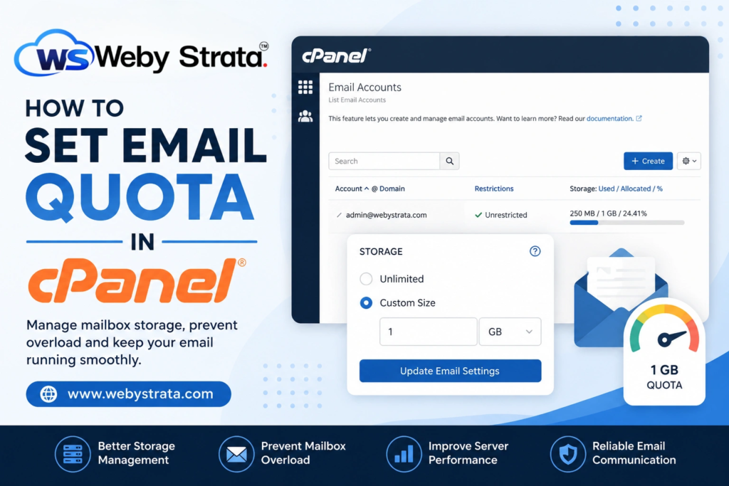How to Set Email Quota in cPanel