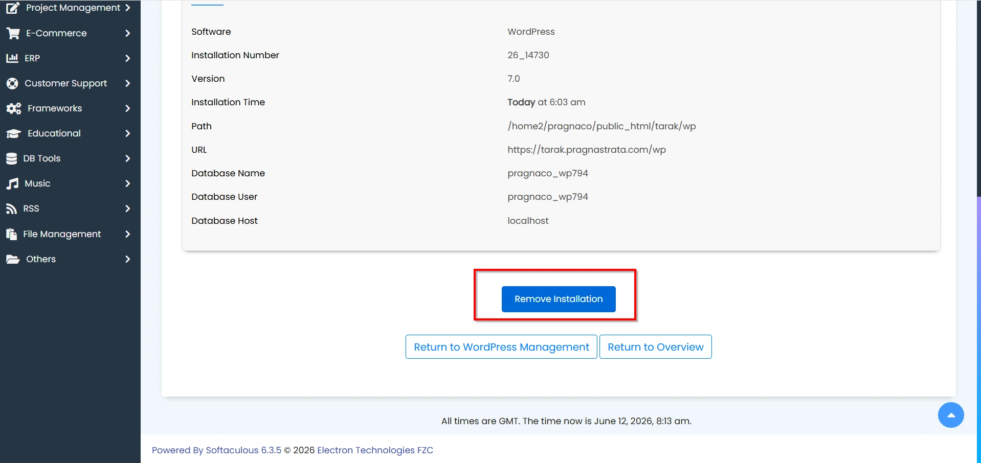 how-to-remove-wordpress-from-cpanel-softaculous