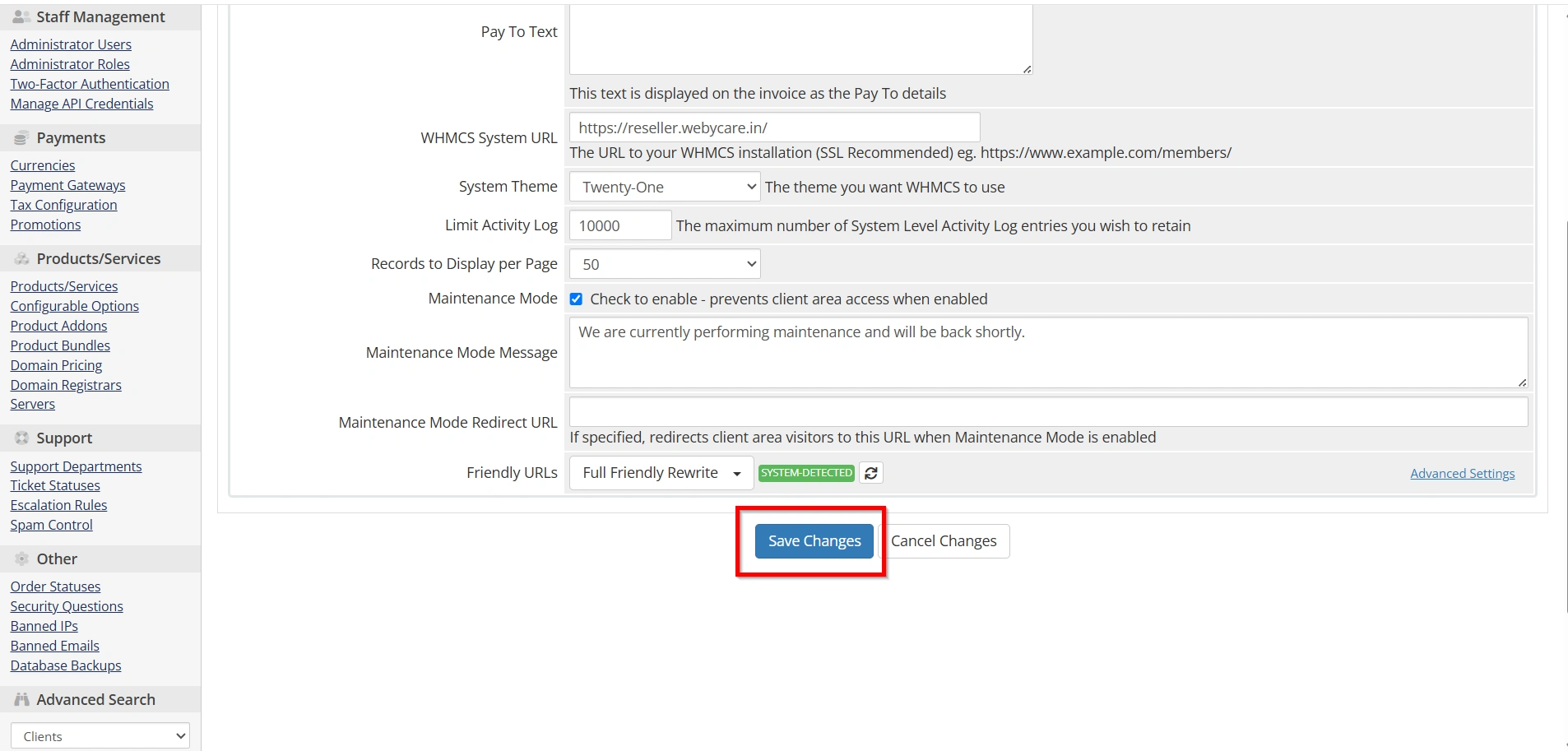 how-to-enable-maintenance-mode-in-whmcs