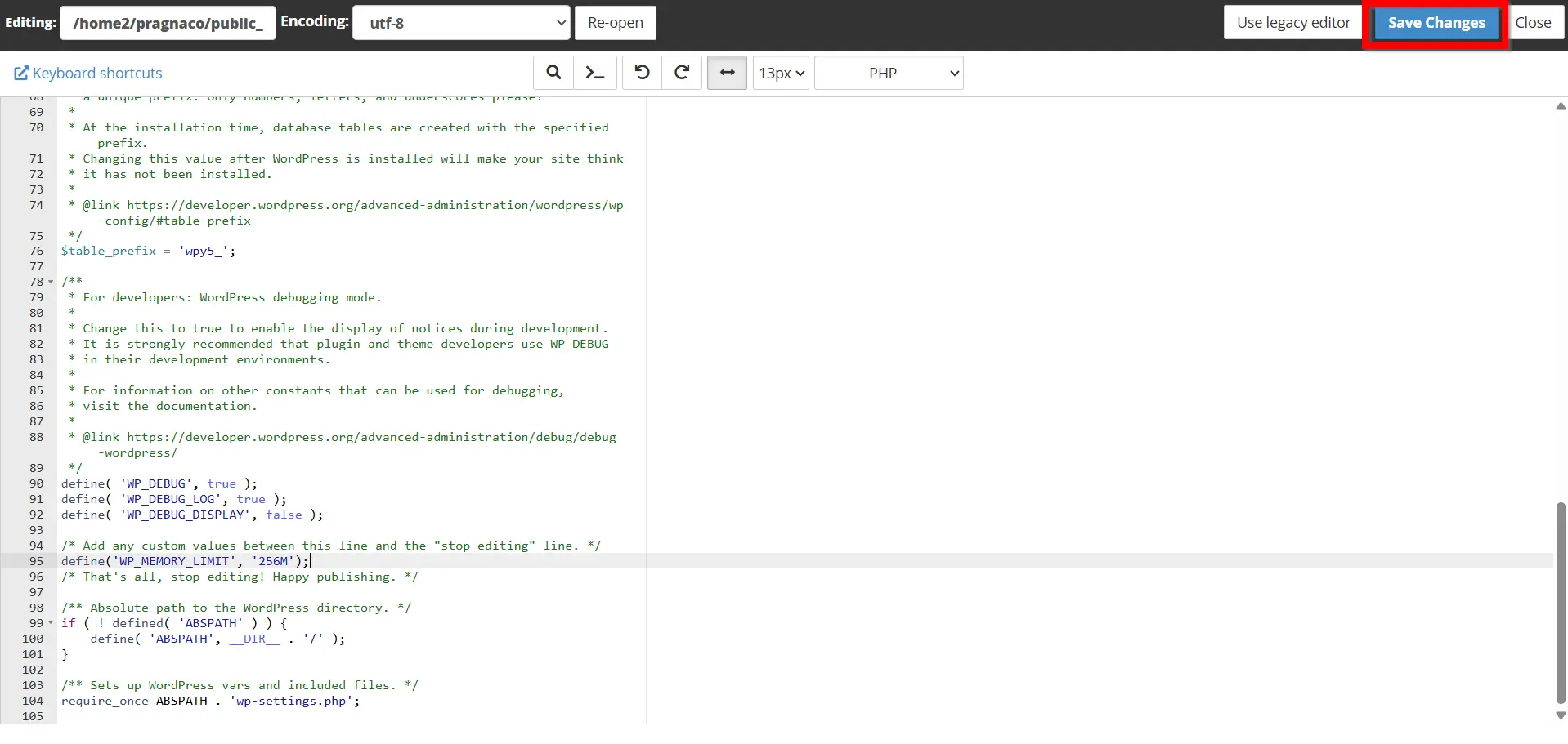how-to-update-wordpress-memory-limit-from-cpanel