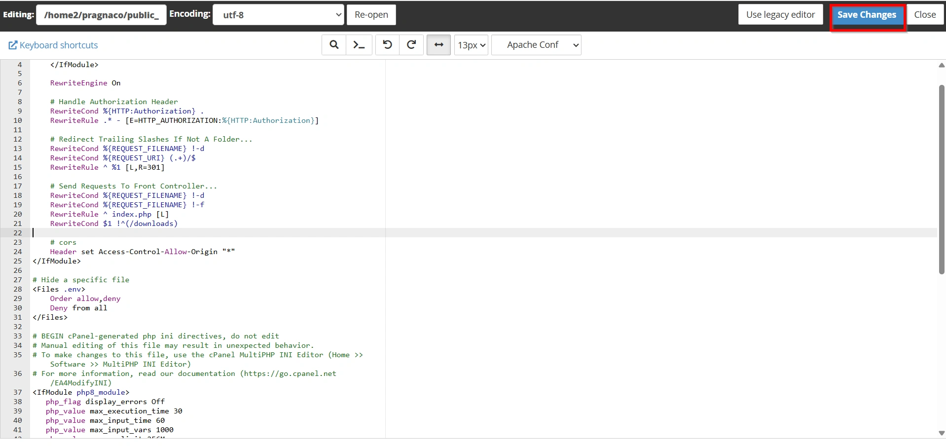 how-to-set-wordpress-to-ignore-file-Path-using-.htaccess