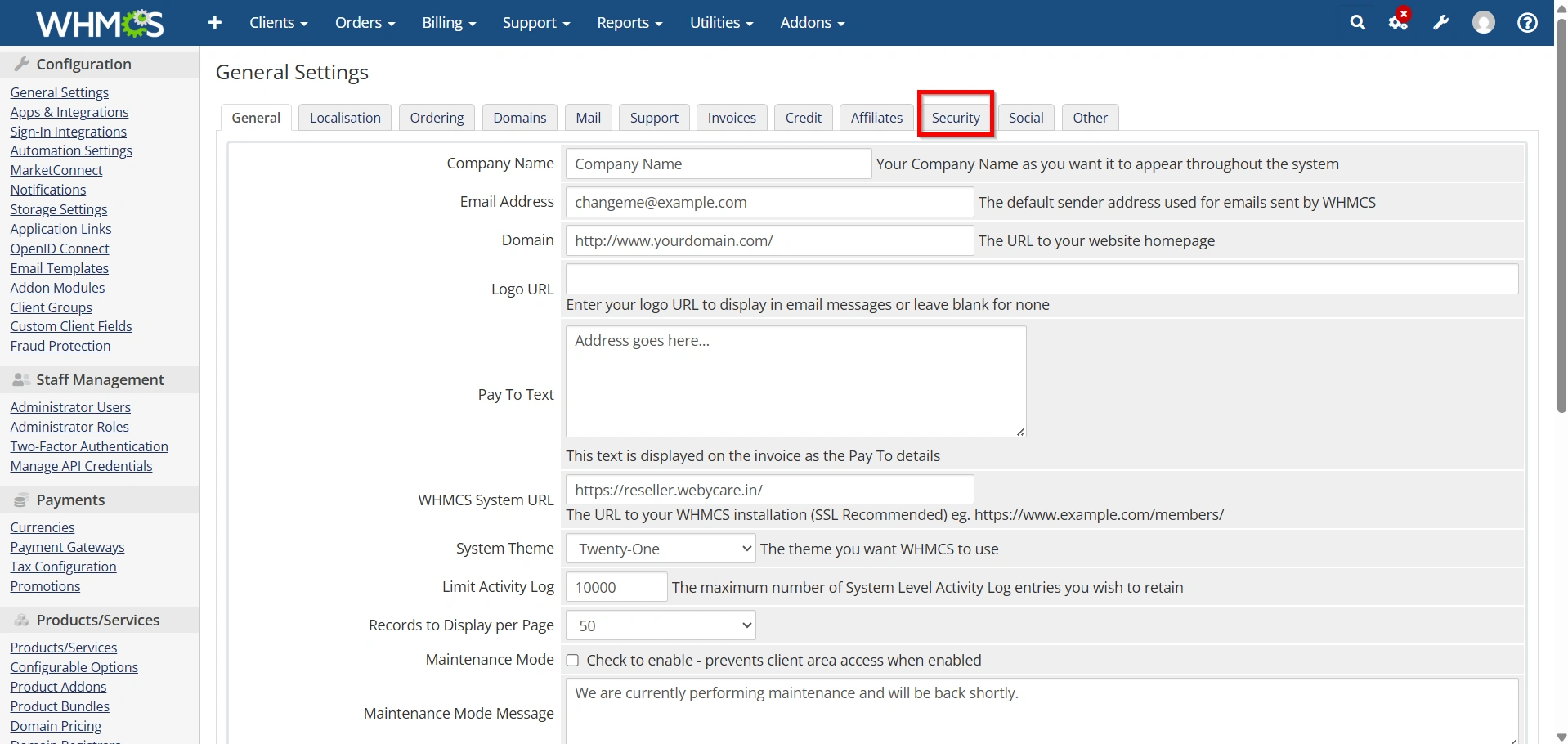 how-to-configure-whmcs-general-settings