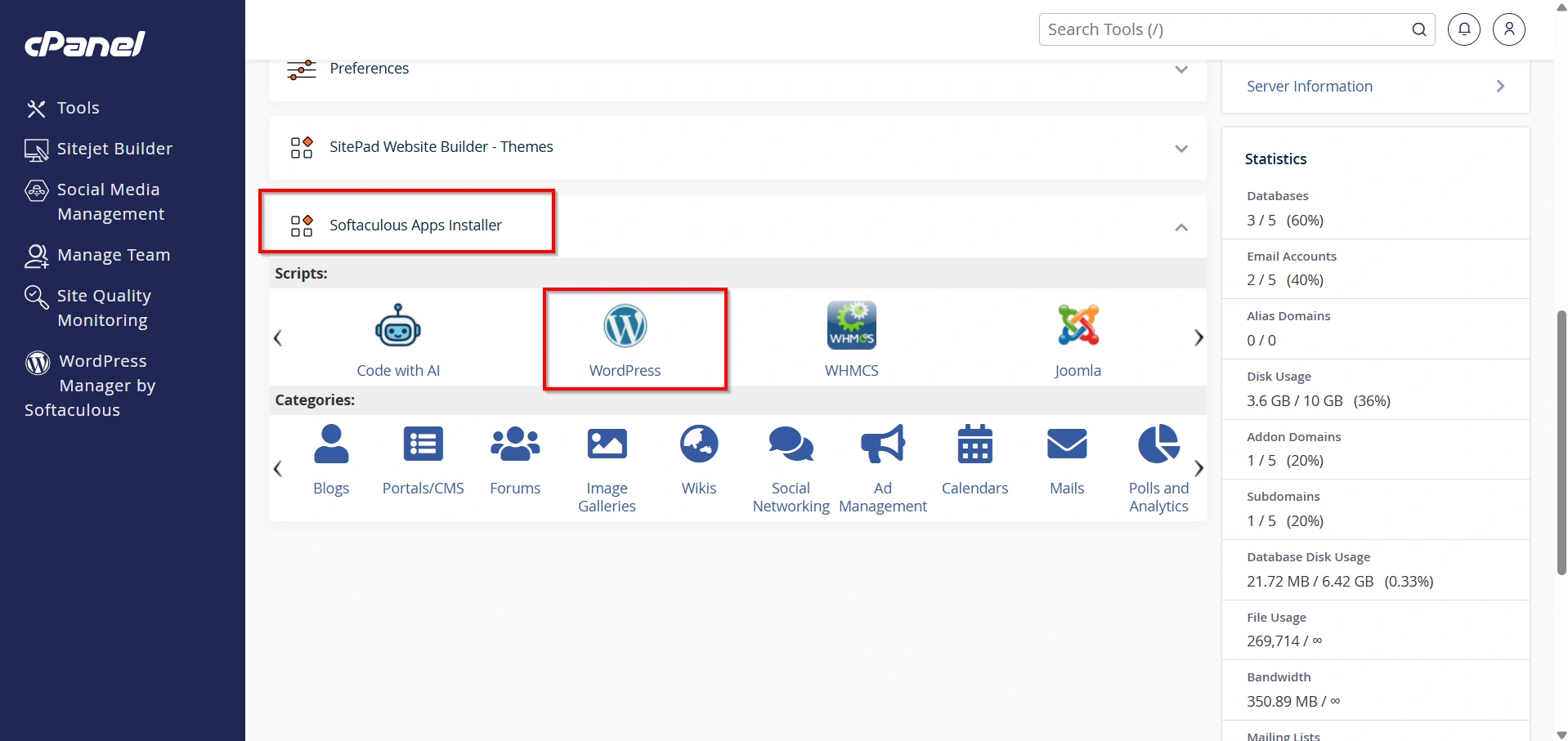 how-to-install-wordpress-in-cpanel-via-softaculous