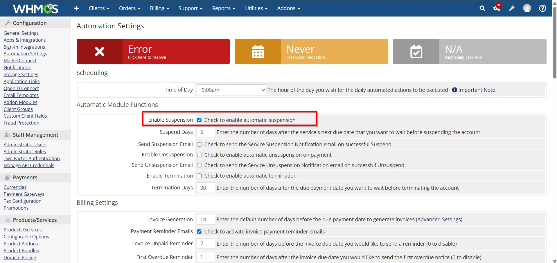 how-to-Set-Up-suspension-unsuspension-and-termination-automation-in-whmcs