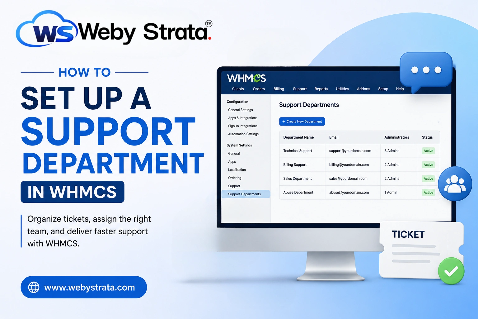 how-to-set-Up-a-support-department-in-whmcs