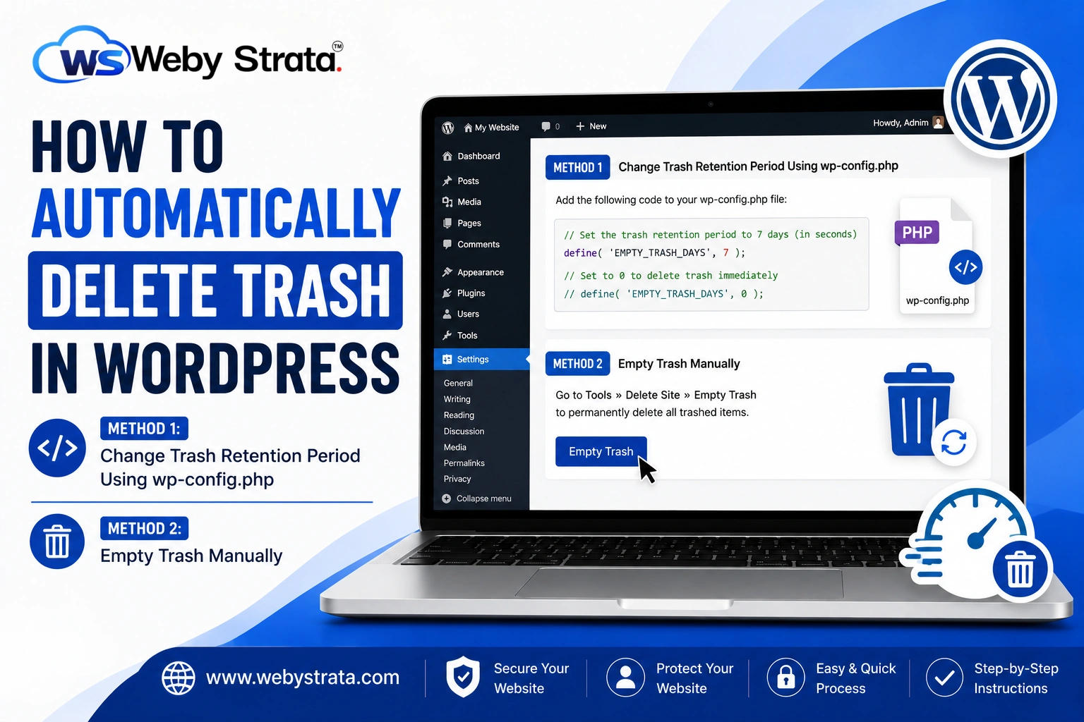 How To Automatically Delete Trash In WordPress