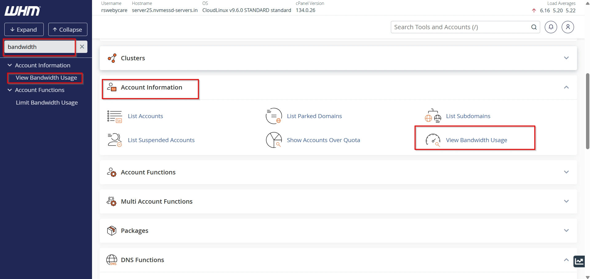 how-to-check-bandwidth-usage-in-whm