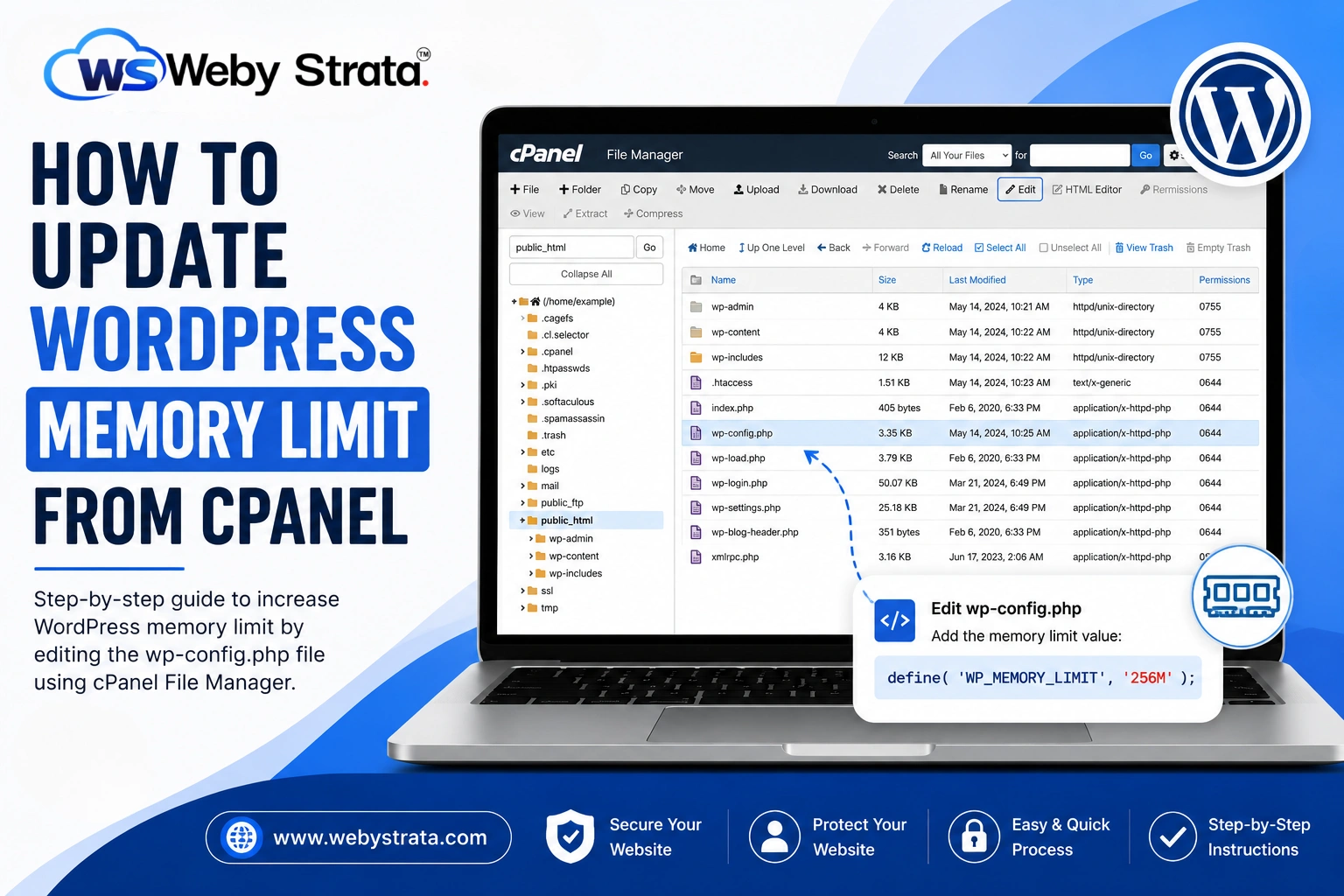how-to-update-wordpress-memory-limit-from-cpanel