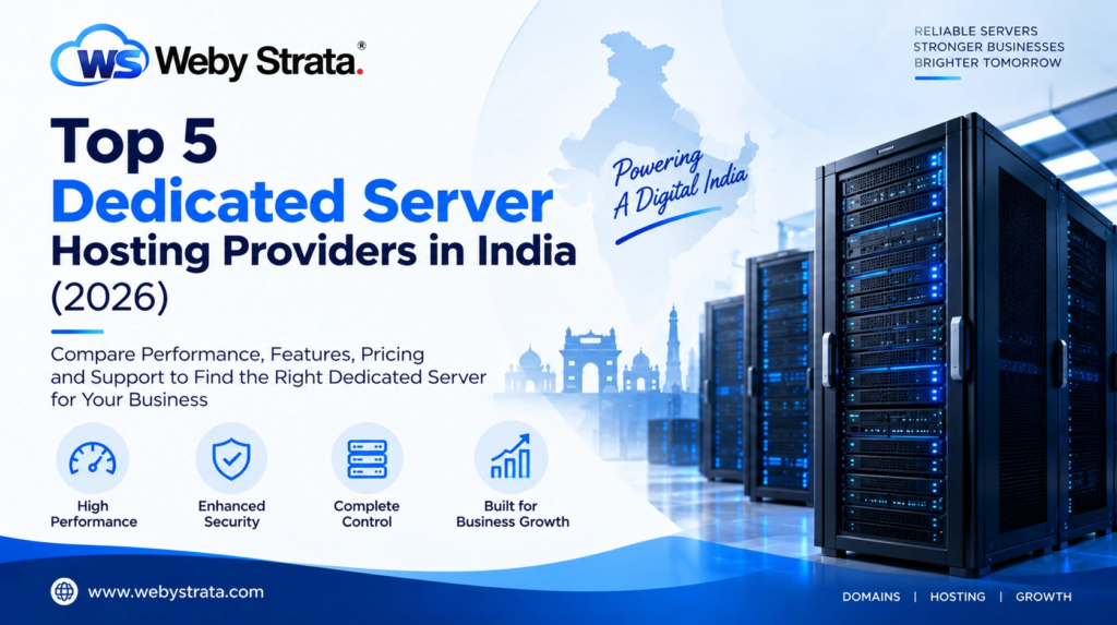 Top 5 Dedicated Server Hosting Providers in India (2026)
