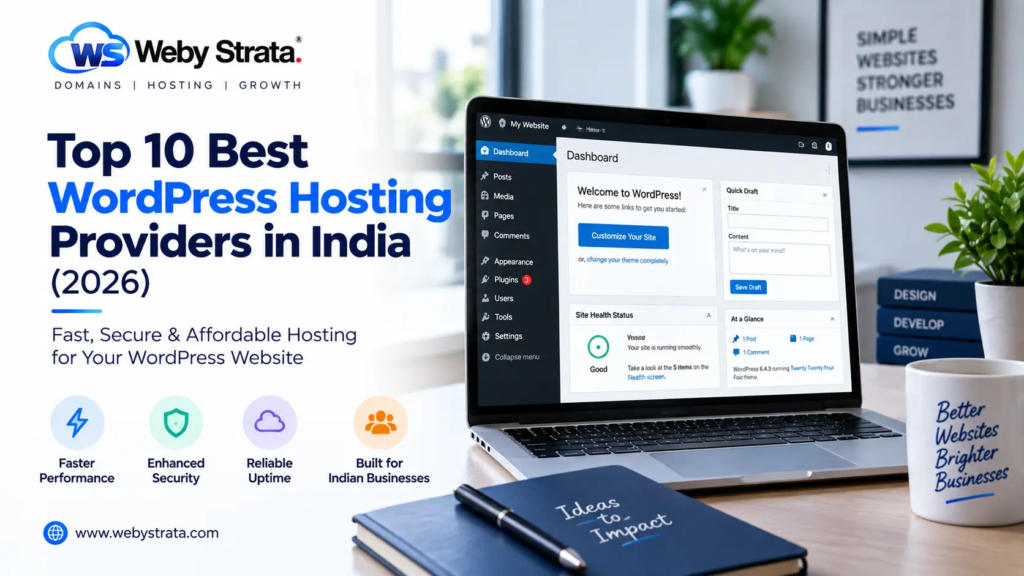 Top 10 Best WordPress Hosting Providers in India (2026) – Fast, Secure & Affordable
