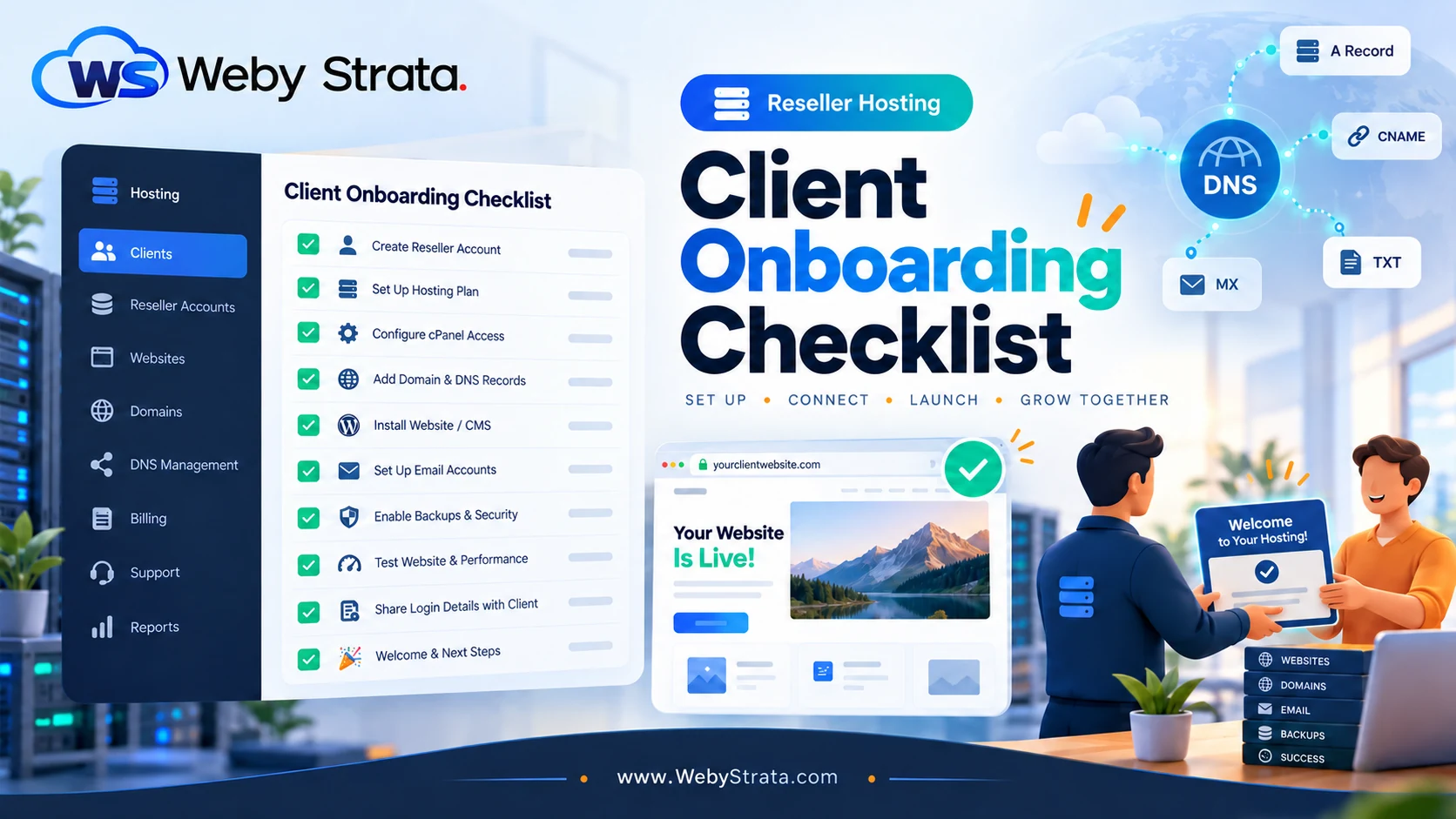 Reseller Hosting Client Onboarding Checklist