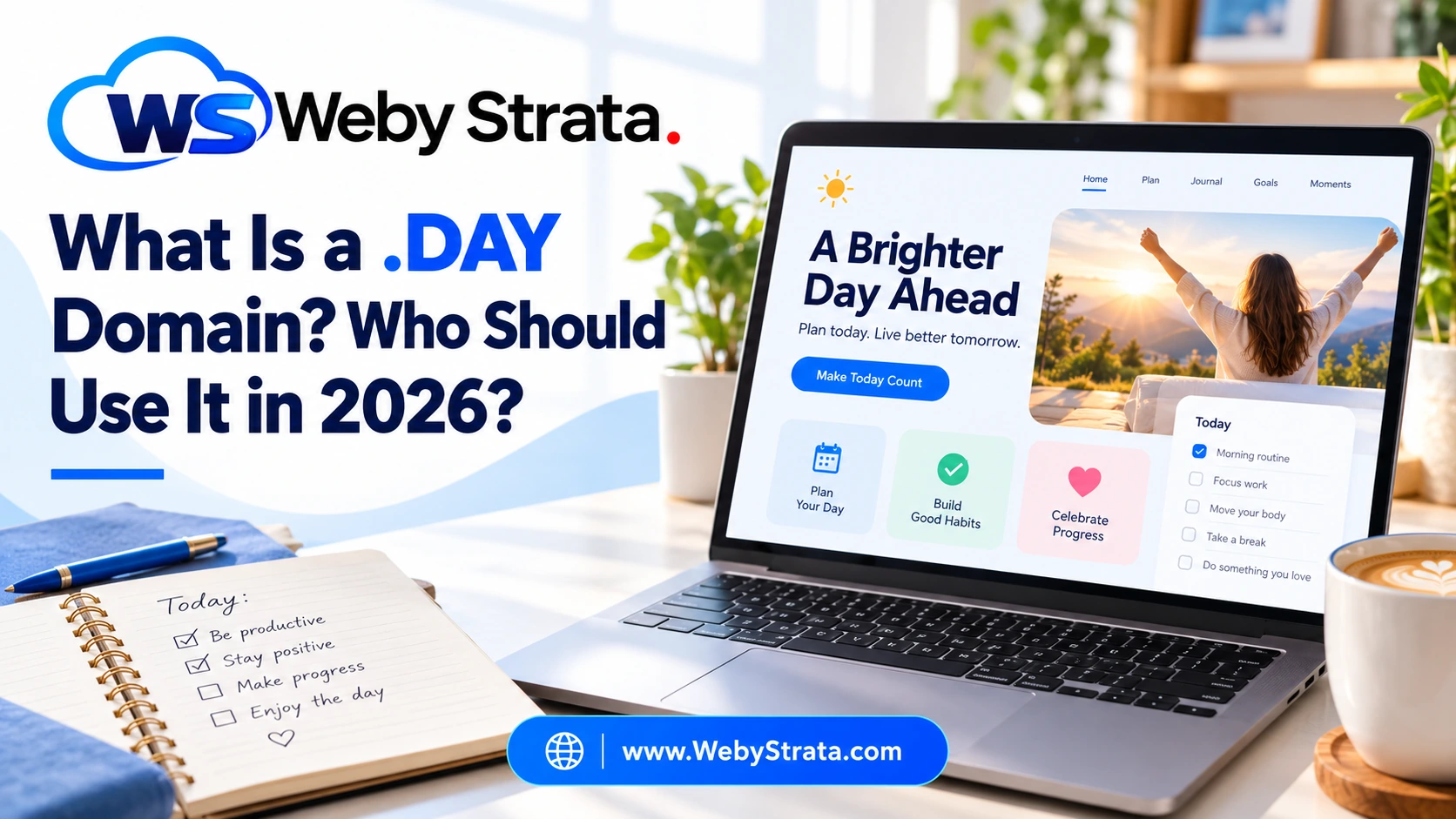 WebyStrata featured image: What Is a .DAY Domain? Who Should Use It in 2026?