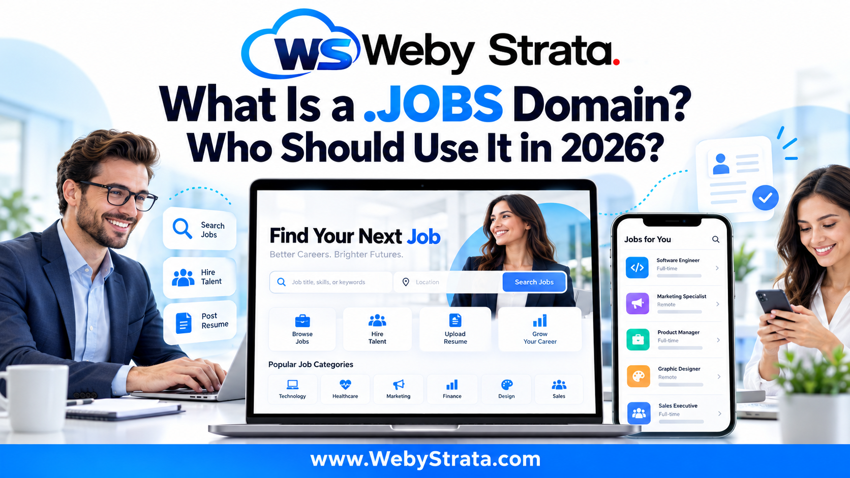 What is a .JOBS domain and who should use it in 2026?