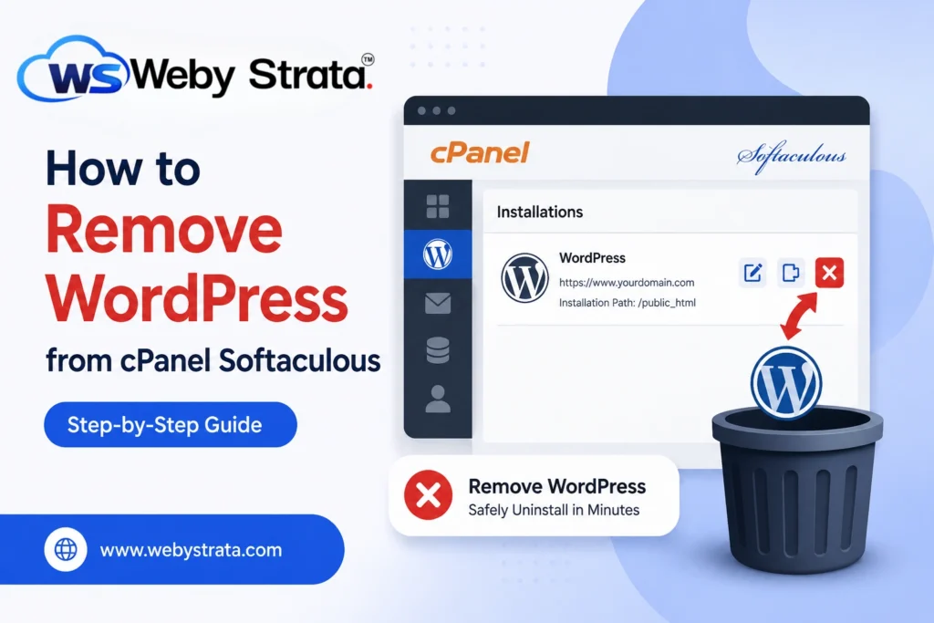 how-to-remove-wordpress-from-cpanel-softaculous