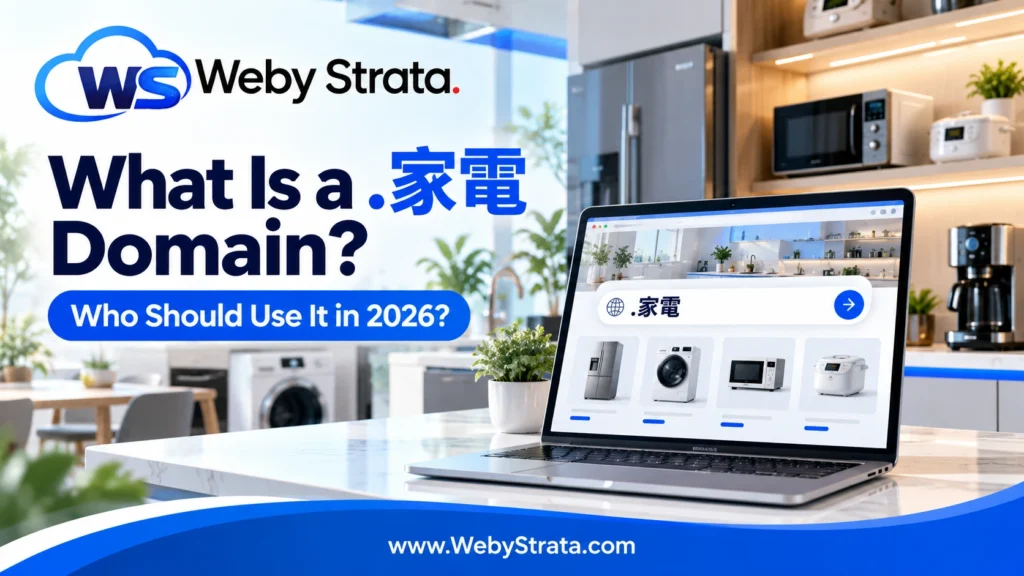 What is a .家電 domain and who should use it in 2026?