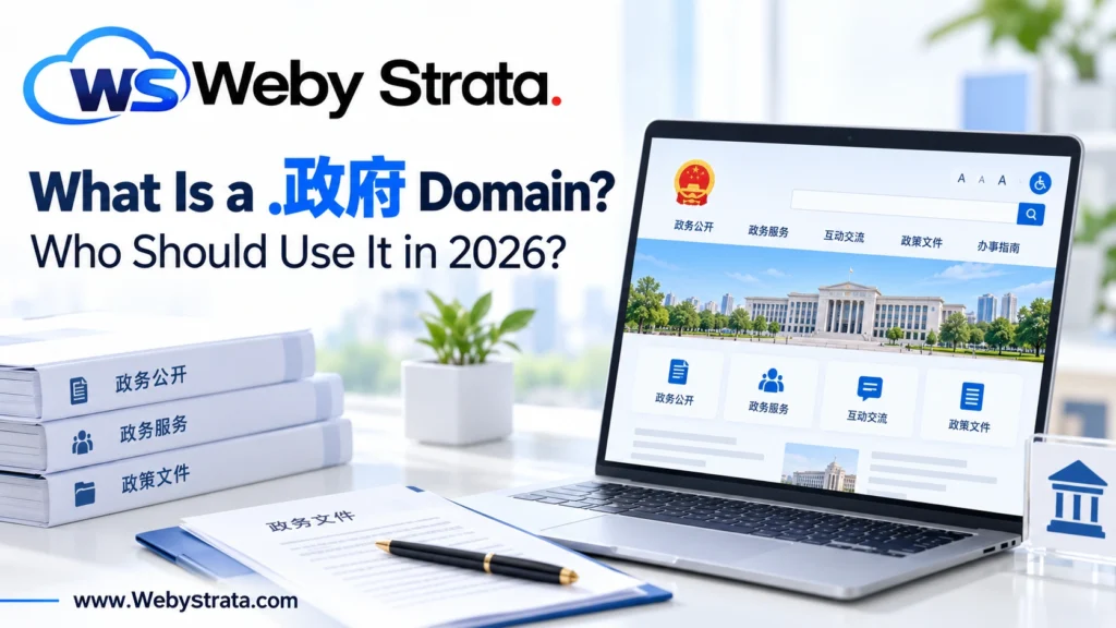 What is a .政务 domain and who should use it in 2026?